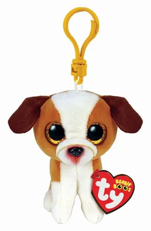 TY Plyšák Hugo hnědo-bílý pes / 8,5 cm
