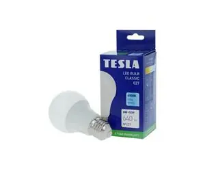 TESLA LED žárovka E27 6W / 640lm / 6500K / studená bílá