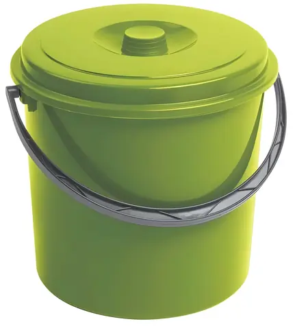 CURVER Vědro s víkem 16 l zelené / plast / 33,5 × 32,2 × 31,5 cm