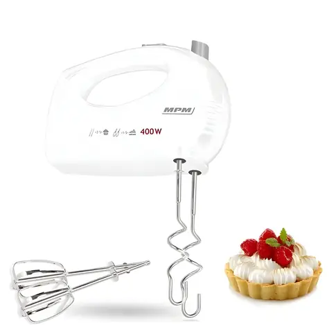 MPM MMR-25 bílá / Ruční mixér / 250 W / 5 rychlostí / turbo