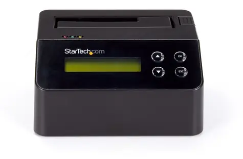 StarTech USB 3.0 Eraser Dock / Dokovací stanice / Bezpečné mazání dat / LCD displej / 2.5" a 3.5" SATA SSD HDD + 4Kn