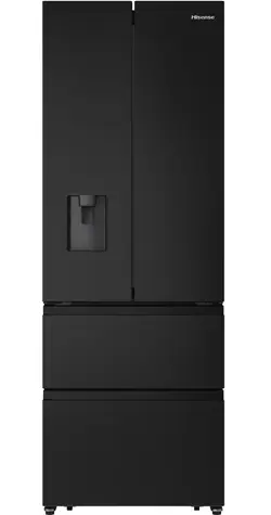 Hisense RF632N4WFE černá / Chladnička French Door / Dotykový LED displej / Energetická třída E / 38 dB