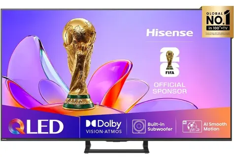 55" Hisense 55A7Q černá / UHD / QLED / HDMI / USB / CI+ / LAN / Wi-Fi / DVB-T2&C&S2 / 40W repro