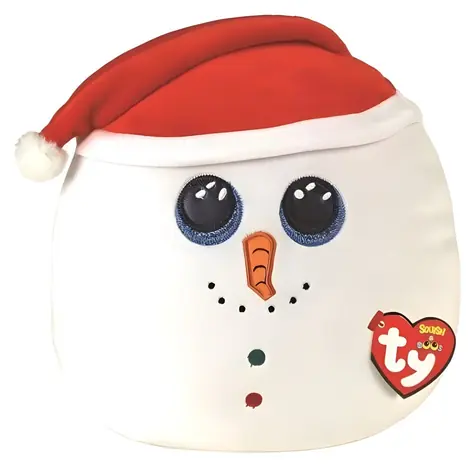 TY Squishy Sněhulák Flurry bílý / 22 cm