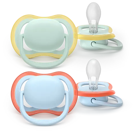 Philips AVENT Ultra air modrá/zelená / Dudlík / 0-6 měsíců / 2 ks / pro chlapce