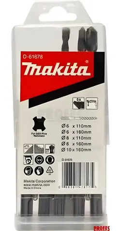 Makita D-61678 / Sada vrtáků do zdiva SDS-Plus / 5 ks / O 6-10 mm / 110-160 mm