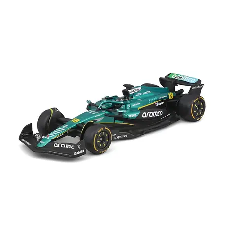 BBURAGO RACE Formule F1 Aston Martin AMR25 / 1:43 / #18 Lance Stroll / dekorativní box / 2025