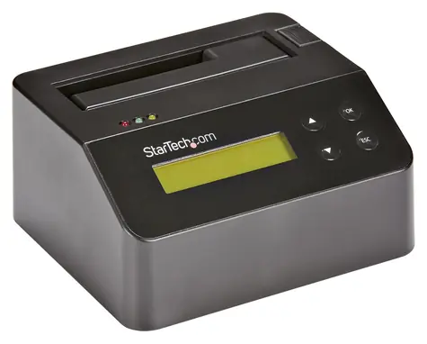 StarTech Eraser Dock pro 2.5"/3.5" HDD SSD / Dokovací stanice pro mazání dat / SATA / mSATA / M.2 / USB 3.0
