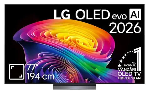 77" LG OLED77C61LA černá / Televize / 4K OLED evo / Smart TV