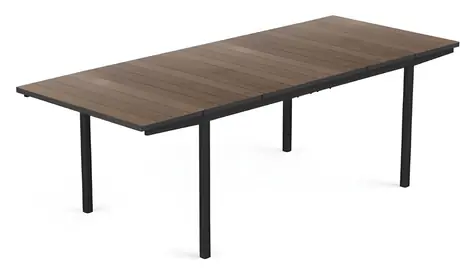 Keter Porto walnut/grafit / Zahradní stůl / Rozkládací 160-240 cm