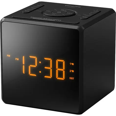 Philips TAR4500 černá / Radiobudík / FM / USB-C nabíjení