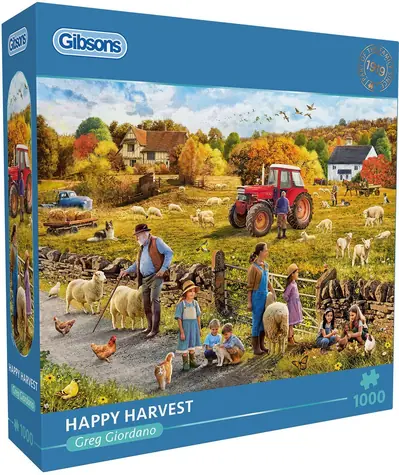 GIBSONS Puzzle Šťastná sklizeň / 1000 dílků