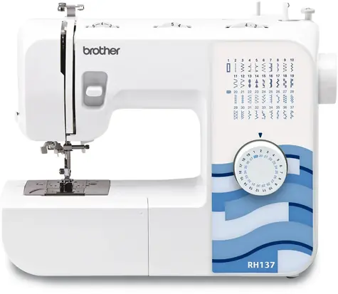 Brother RH 137 bílá / Šicí stroj / kovová konstrukce / otočné ovládání
