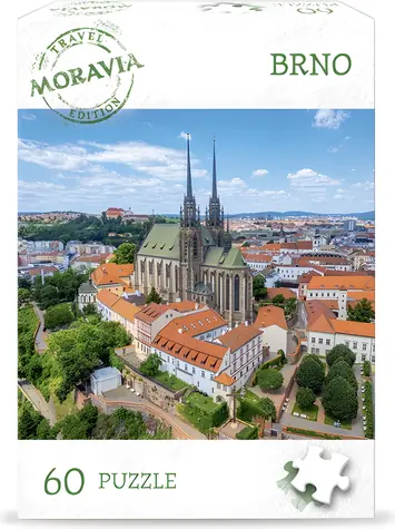 DINO Puzzle Turistická edice Brno / 60 dílků / 23,5 × 21,5 cm