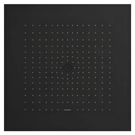 Hansgrohe Raindance E 40x40 cm matná černá / Hlavová sprcha / RainAir / QuickClean / stropní montáž