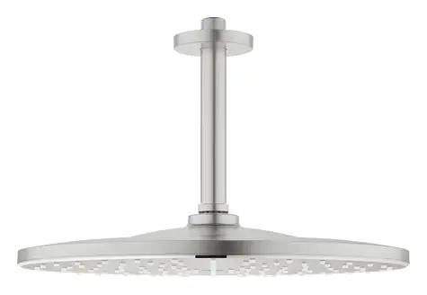 Grohe Rainshower 310 supersteel / Hlavová sprcha / průměr 31 cm / sprchové rameno / GROHE Water Saving