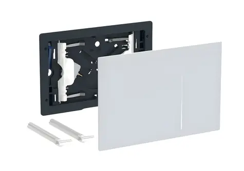 Geberit Sigma70 kryt ovládání splachování bílé sklo / Kryt ovládání splachování / dvojité splachování / 240x158x11 mm