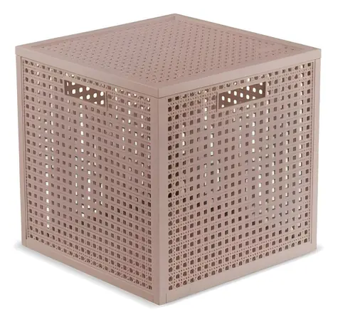 Curver Kaya box s víkem pudrový / Úložný box / kostka / plast