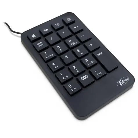 Inter-Tech KB-120 černá / Numerická klávesnice / USB / 23 kláves