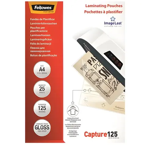 Fellowes ImageLast A4 125 mic / Laminovací fólie / lesklá / 25 ks