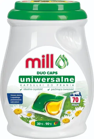 MILL Kapsle na praní Duo Professional / 70 ks / na barevné a bílé prádlo