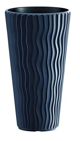 PROSPERPLAST SANDY SLIM Květináč antracit / 34,9 cm / 37 l / Plast