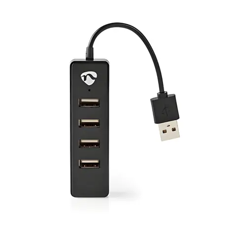 Nedis USB hub / USB hub / 4 porty / USB 2.0 / napájení z USB