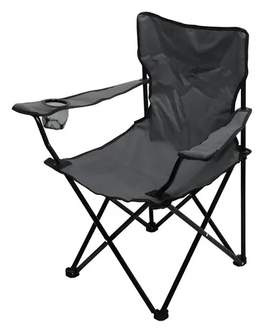 Cattara BARI šedá / Židle kempingová skládací / nosnost: 90 kg