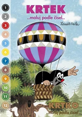 RAPPA Maluj podle čísel Krtek 2 / Omalovánka / A5 / 9 listů