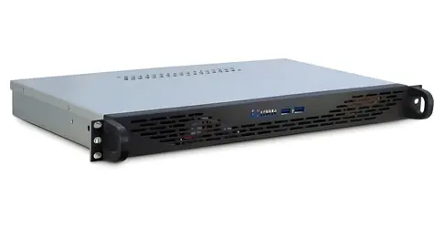 Inter-Tech K-125L černá / Skříň / 1U rack / Mini-ITX / hloubka 250 mm
