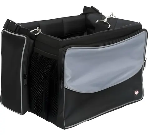 TRIXIE Front-Box přepravní box na řídítka šedý / 41x26x26 cm / max. 6 kg