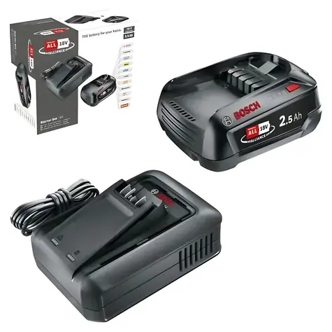 BOSCH AL 18V-44 / Sada nabíječky a akumulátoru / 4,4 A / 2,5 Ah / Li-Ion / 18V
