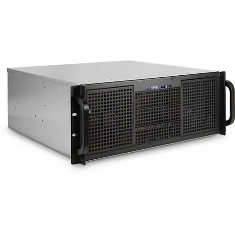 Inter-Tech IPC 4U-40240 černá, šedá / Serverová skříň / Rack 4U / ATX / 11x 3,5" / 4x 2,5"