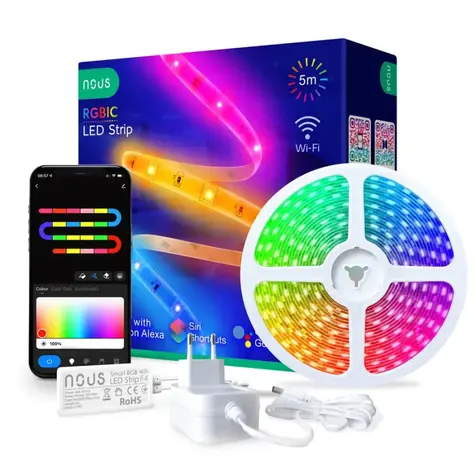 Nous F4 / LED pásek / 5m / RGBIC / WiFi / Tuya