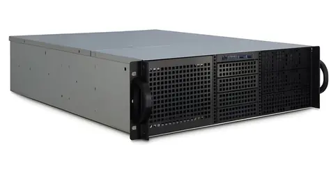 Inter-Tech 3U 30240 černá / Serverová skříň / 3U / ATX, µATX, Mini-ITX / 6x 5,25" pozice / 2x USB 3.2 Gen 1