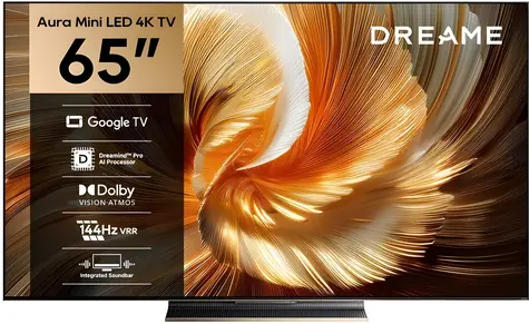 65" Dreame 65S100 černá / Televize / QLED / 4K UHD / 144Hz / Google TV / 70W repro