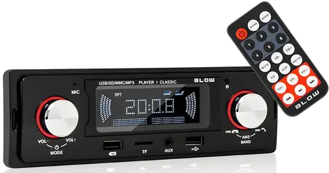 Blow AVH Classic černá / Autorádio / Bluetooth / USB / FM / 4x60W / LCD displej