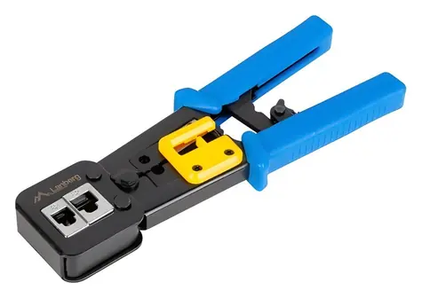 Lanberg Krimpovací kleště RJ45/RJ12/RJ11 / Krimpovací kleště / žluto-černé