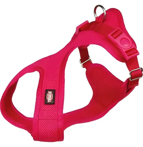 TRIXIE Soft postroj fuchsiová XS-S / Postroj pro psy / Nylonový / 30-45 cm / 15 mm