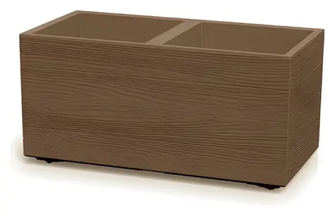 PROSPERPLAST MADERA CASE ECO WOOD 77 cm naturo / Květináč / 63 l / Plast