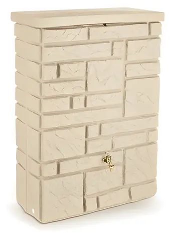 PROSPERPLAST Sud na dešťovou vodu MAURANO sláměný granit / 300 l / 40 x 118 cm