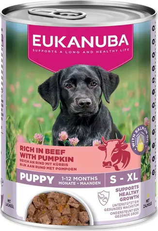 Eukanuba Life Care Puppy hovězí s dýní 400 g / Konzerva pro psy