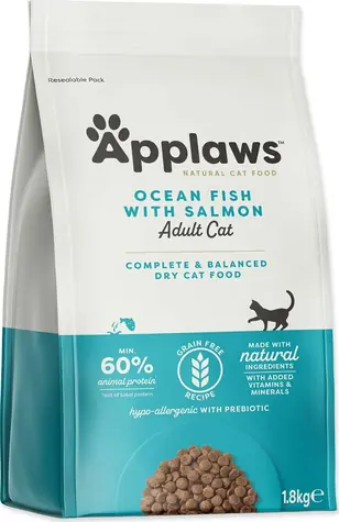 Applaws Ocean Fish & Salmon 1,8 kg / Granule pro kočky / bez obilovin / hypoalergenní