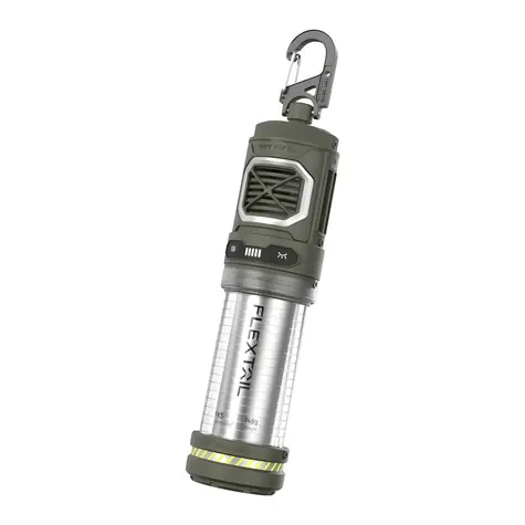 Flextail Tiny Repel zelená / Přenosný odpuzovač komárů / svítilna a powerbanka / až 9 m