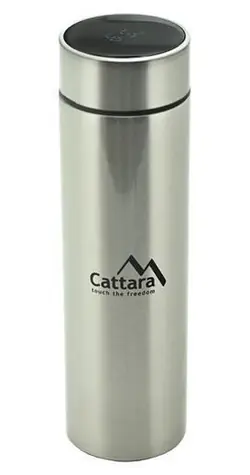 Cattara Termoska LED 475 ml / Termoska / Nerezová ocel / Digitální teploměr