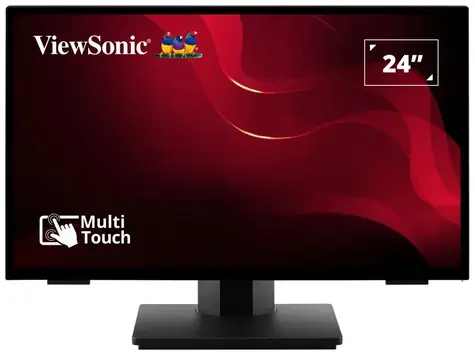 24" ViewSonic TD2465 černá / Monitor / Dotykový / VA / Full HD 1920x1080 / HDMI+DP+VGA+USB
