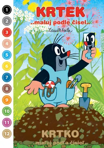 RAPPA Maluj podle čísel Krtek / Omalovánka / A5 / 9 listů