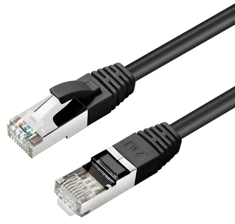 MicroConnect CAT6 S/FTP 2 m černá / Síťový kabel / LSZH / RJ-45