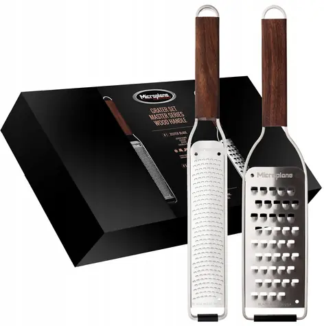 Microplane Master Grater Set / Sada struhadel / dřevěná rukojeť