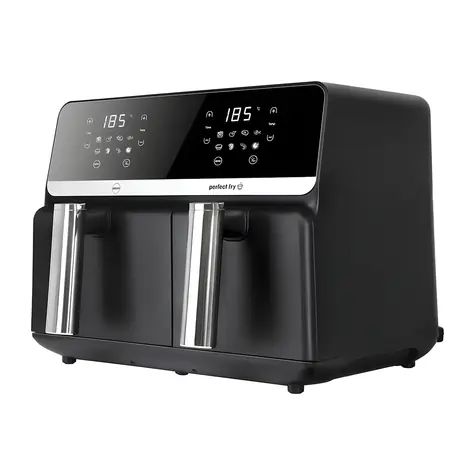 Eldom FR200 Fritela černá / Horkovzdušná fritéza / 9 l / 2200 W / 80-200°C / 8 programů
